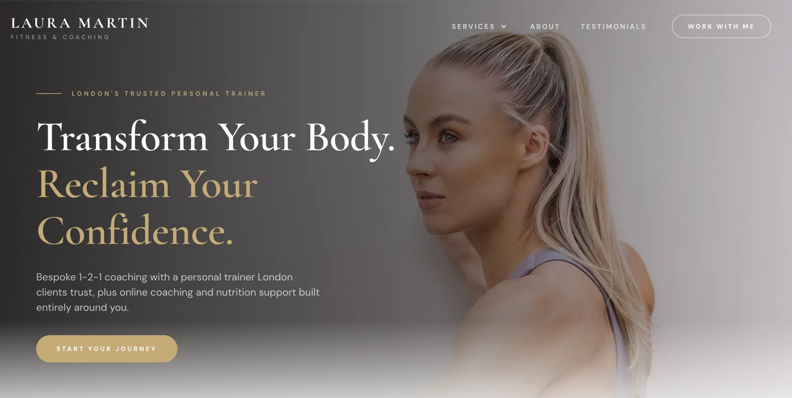 Laura Martin Fitness live website preview